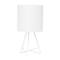 Simple Designs White Down to the Wire Table Lamp